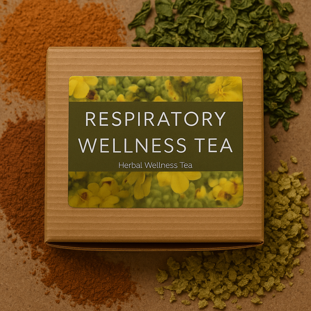 Respiratory Wellness Tea with mullein leaf by Herbal Holistic Wellness